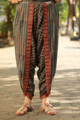 Shubhra | Dhoti Kurta Co-Ord Set | Trikon Ajrakh | Indigo