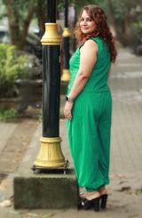 Nasha | Harem Pants Co-ord Set | Sea Green