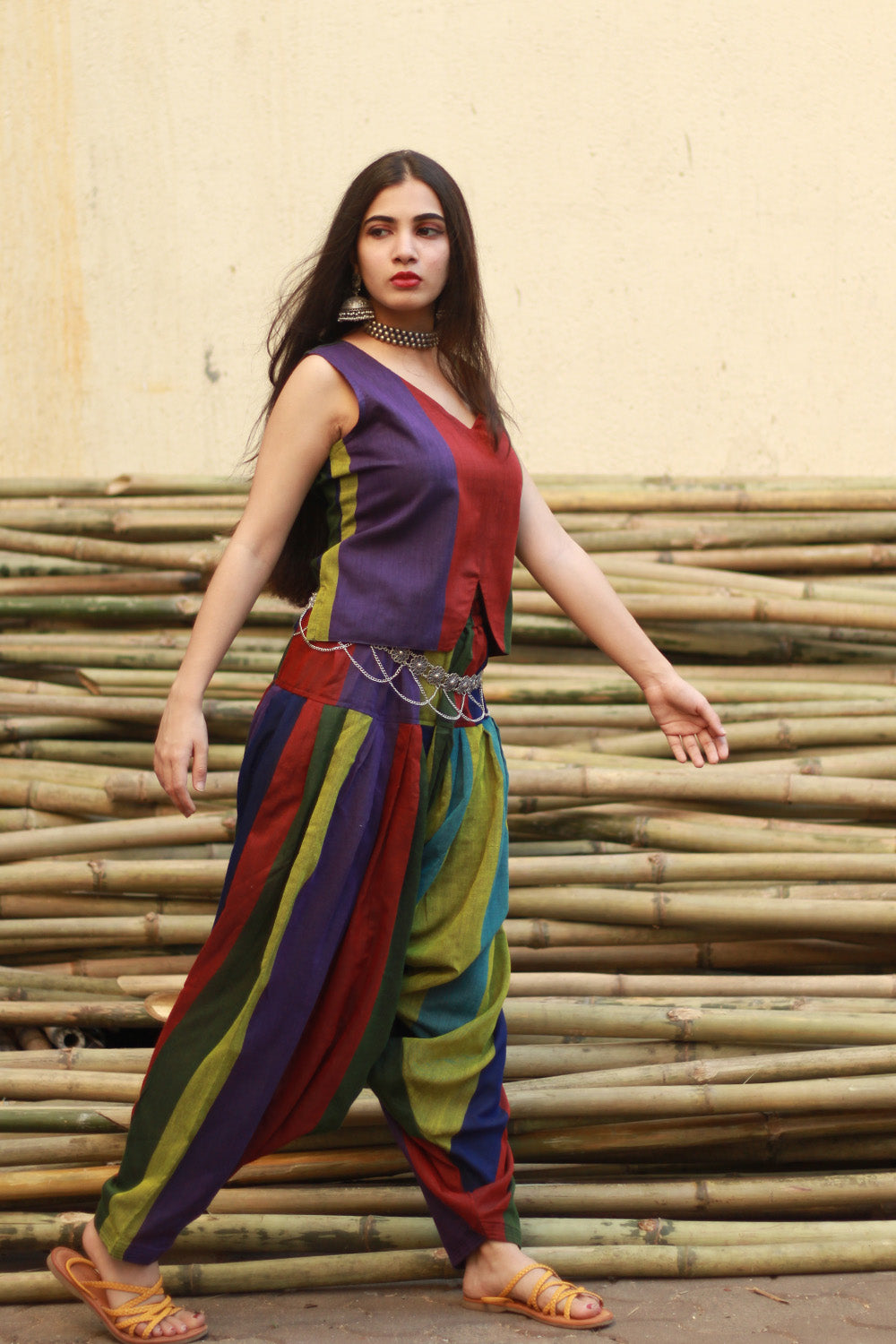 Nakhrebaaz | Patiala Salwar Co-ord Set | Cotton  | Multicolor