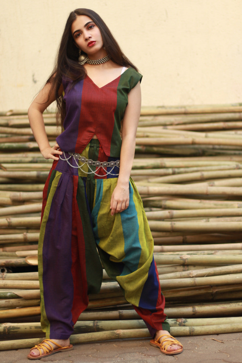 Nakhrebaaz | Patiala Salwar Co-ord Set | Cotton  | Multicolor