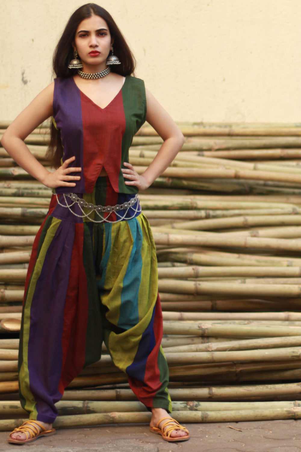 Nakhrebaaz | Patiala Salwar Co-ord Set | Cotton  | Multicolor