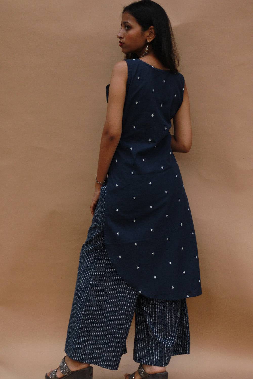 Raaya | Tapered Co-ord Set | Navy Blue