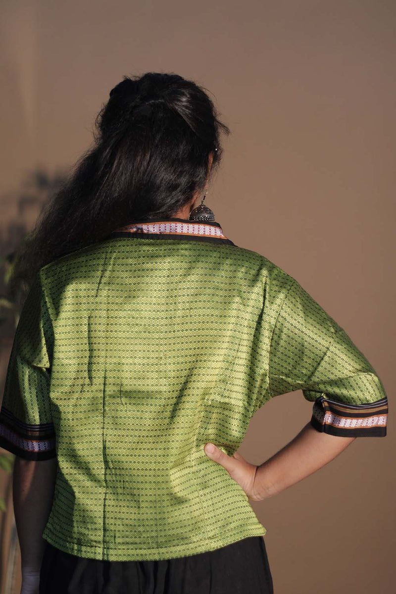 Kanaka | Khunn Cropped Shirt | Lime