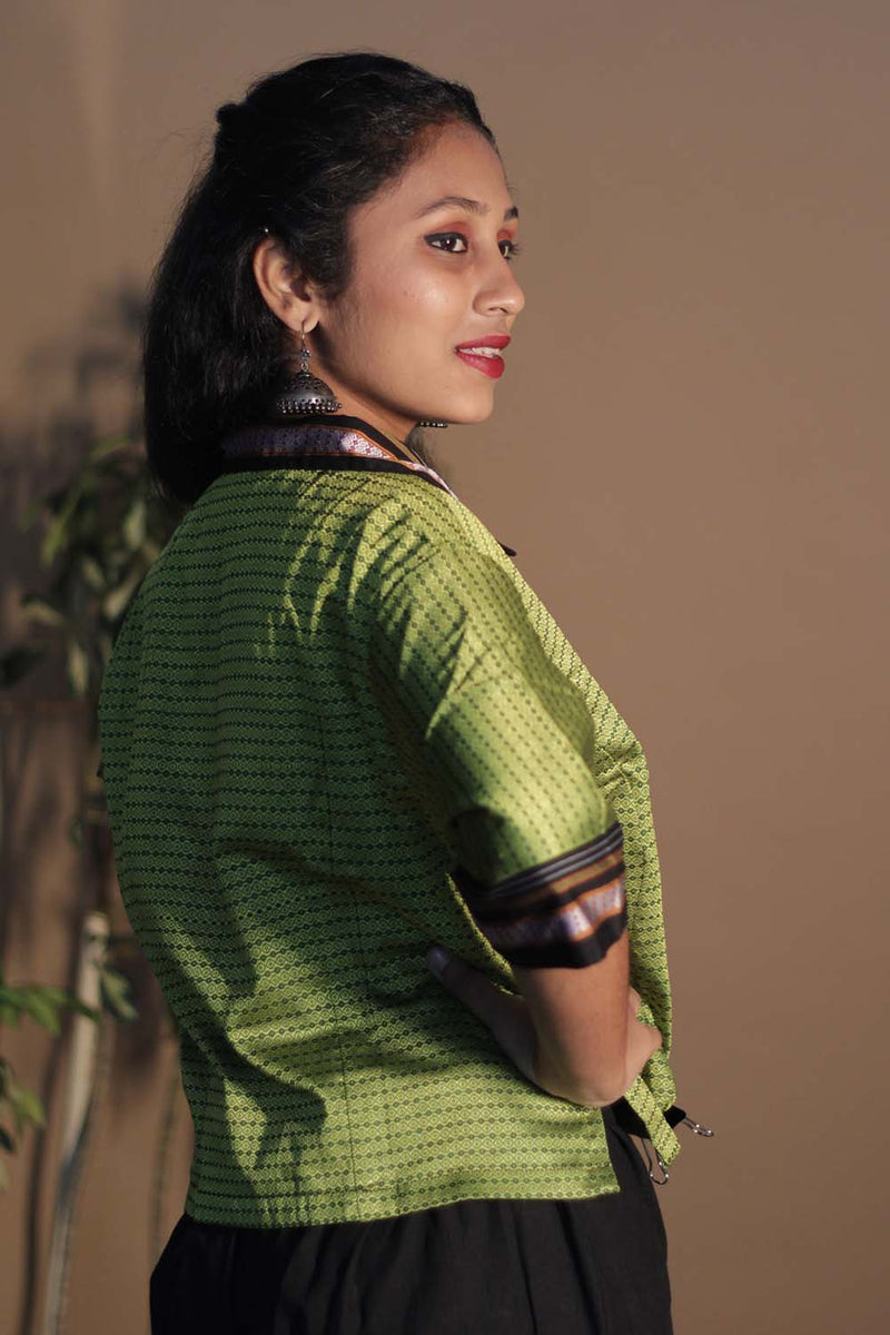 Kanaka | Khunn Cropped Shirt | Lime