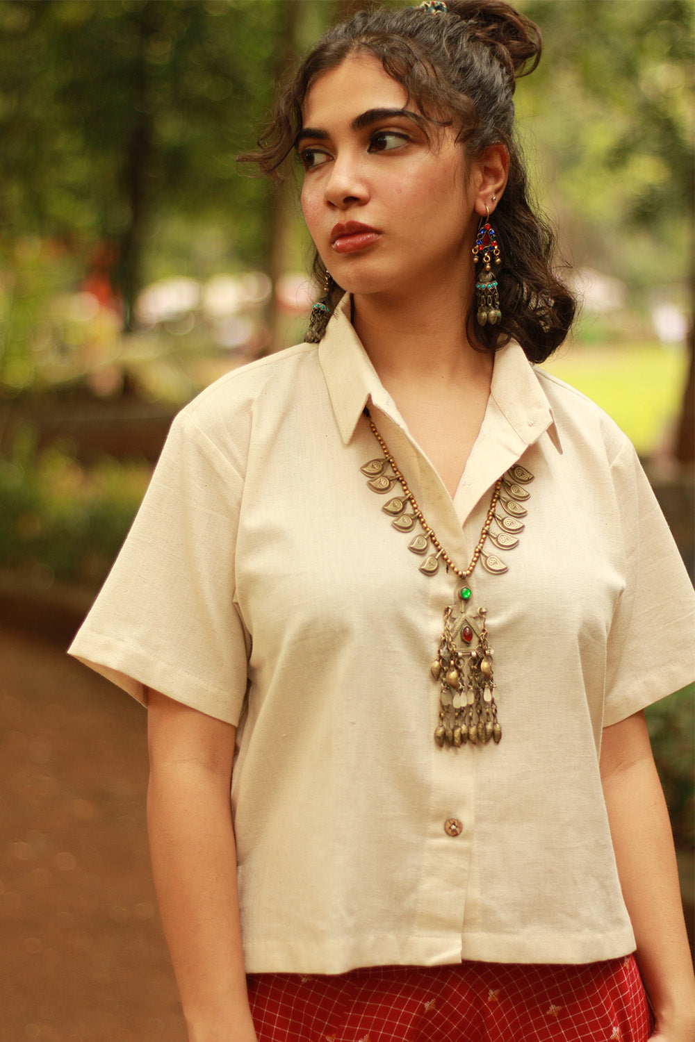 Dhoop - Chhaon | Cotton Shirt | Ivory