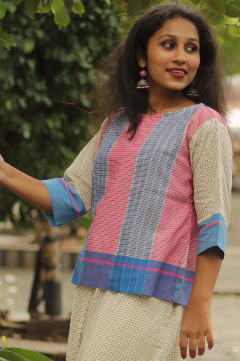 Vairagi | Patteda Anchu Crop Top | Lilac