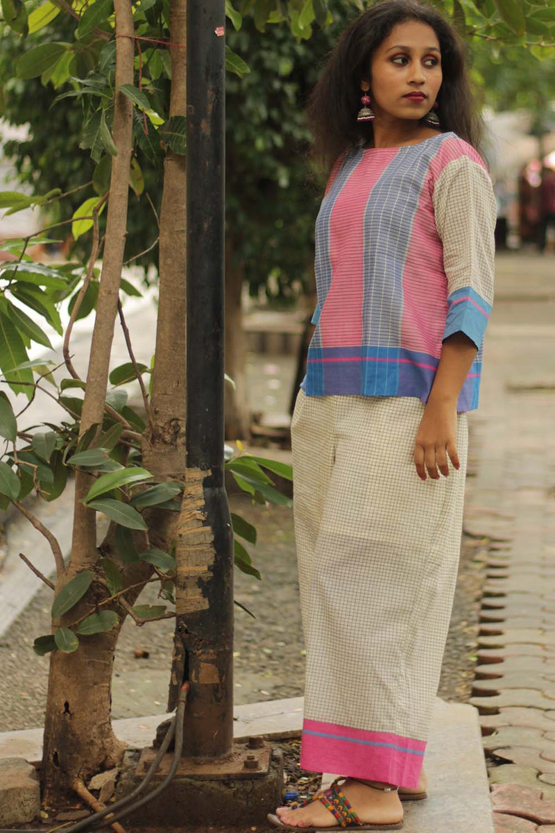 Vairagi | Patteda Anchu Crop Top | Lilac