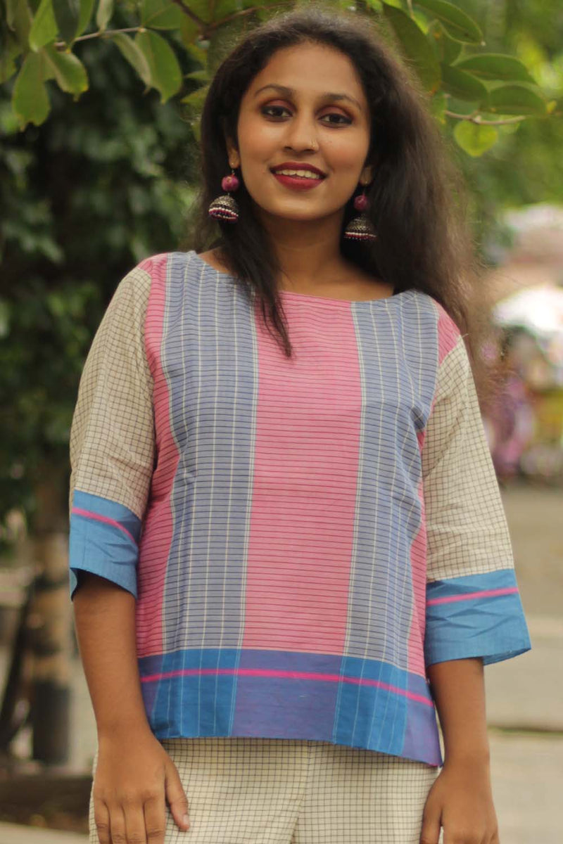 Vairagi | Patteda Anchu Crop Top | Lilac