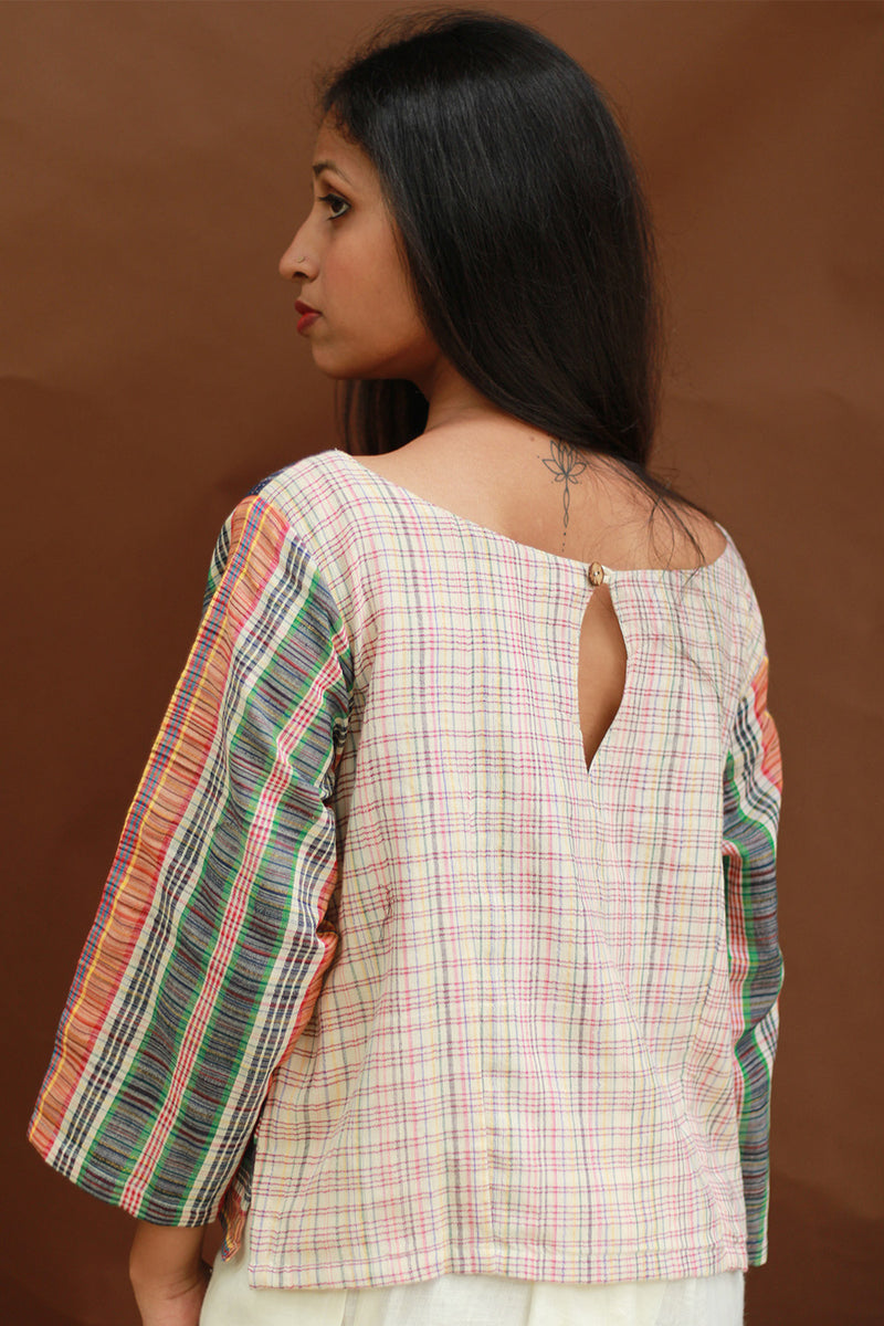 Taral | Crop Top | Gamcha Cotton