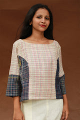Taral | Crop Top | Gamcha Cotton