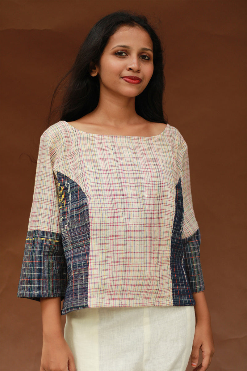 Taral | Crop Top | Gamcha Cotton