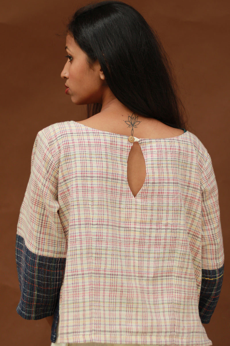 Taral | Crop Top | Gamcha Cotton