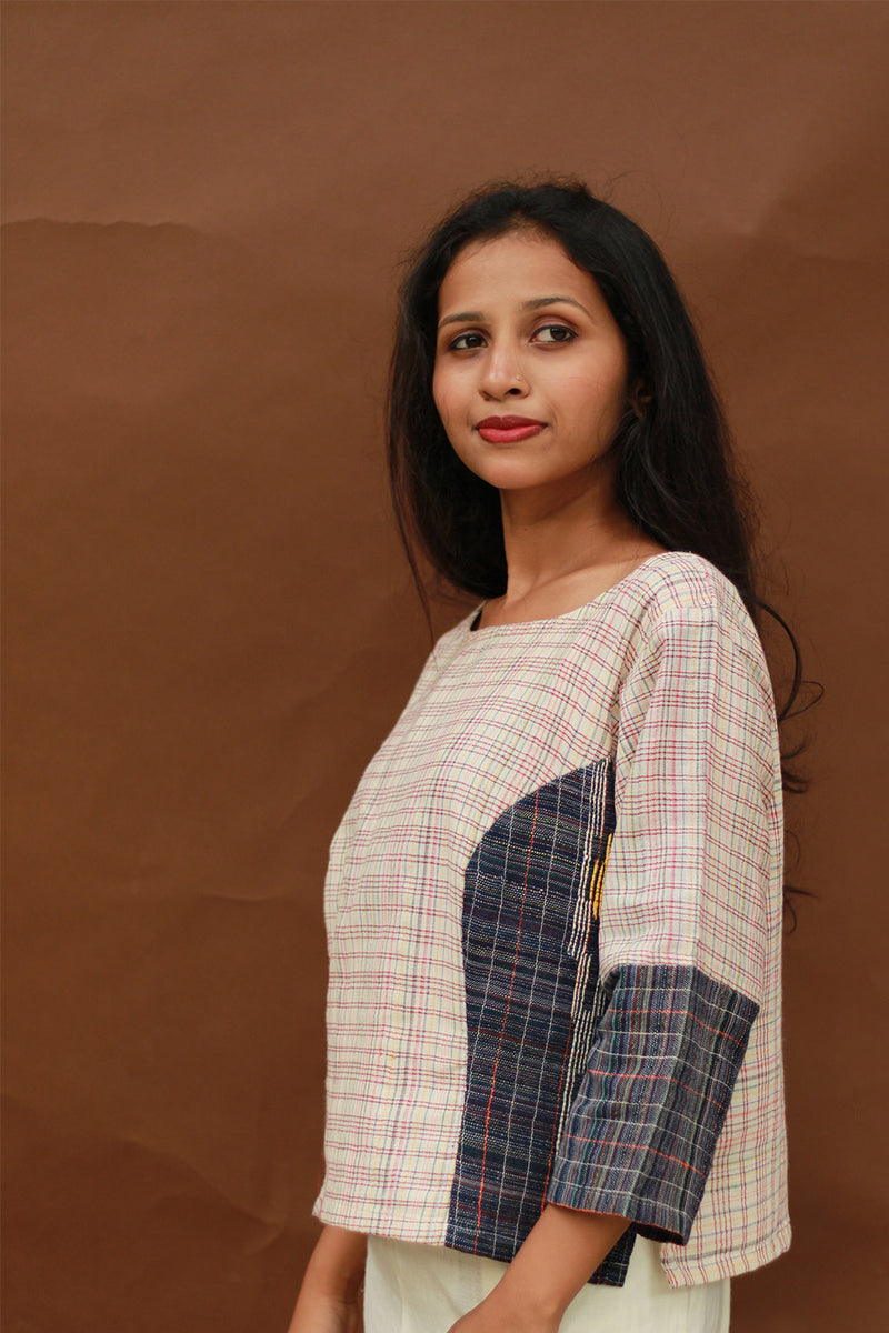 Taral | Crop Top | Gamcha Cotton