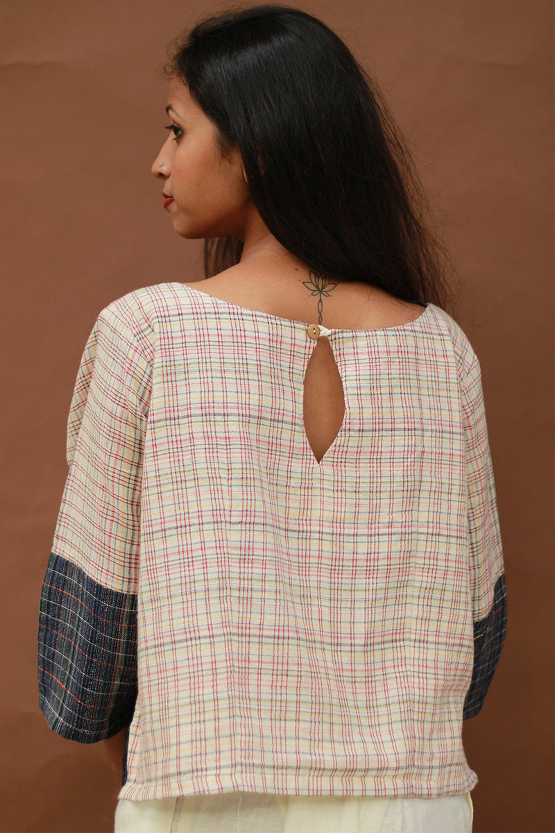Taral | Crop Top | Gamcha Cotton