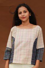 Taral | Crop Top | Gamcha Cotton