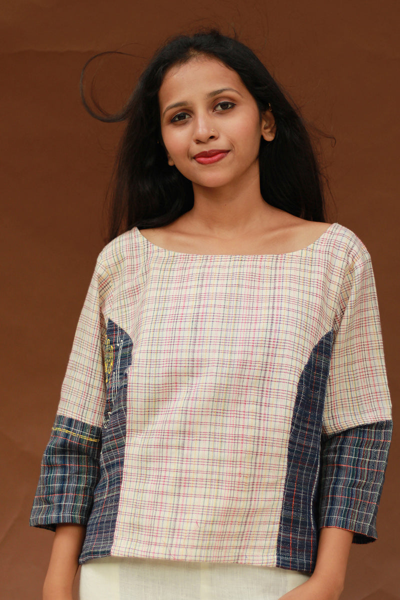 Taral | Crop Top | Gamcha Cotton