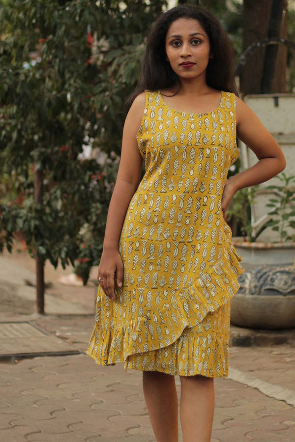 Manchali | Frilled Dress | Sunlit Fish