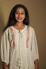 Gypsy | Short Dress | Peach Stripes