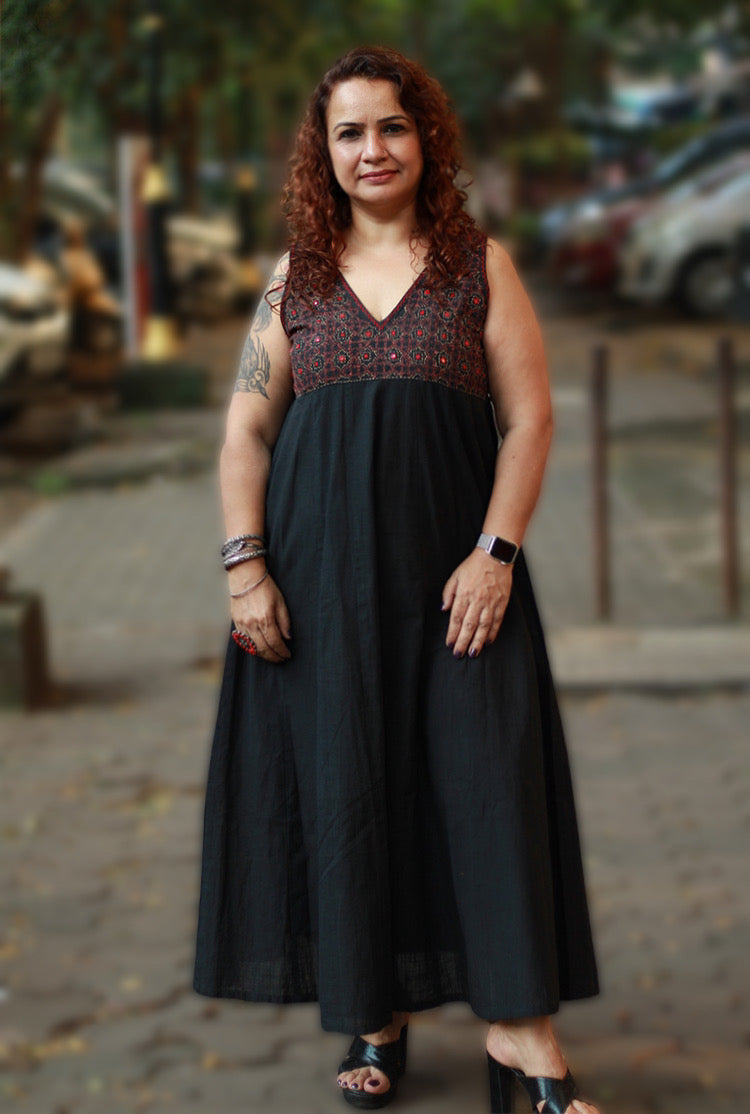 Khwaab | Long Kali Dress | Noir
