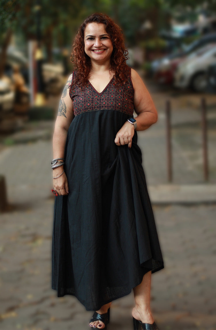 Khwaab | Long Kali Dress | Noir