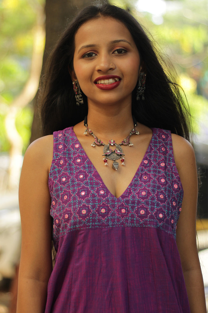 Pankhi Maya | Silver Necklace