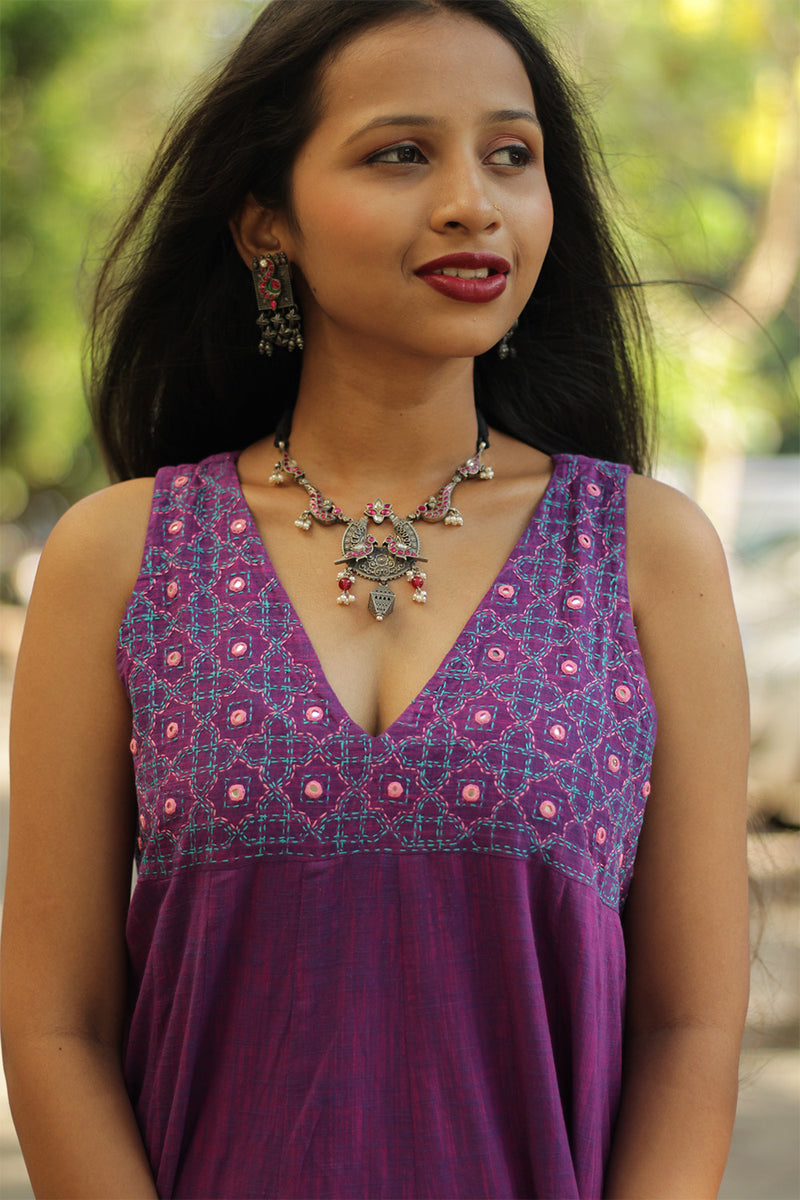 Pankhi Maya | Silver Necklace