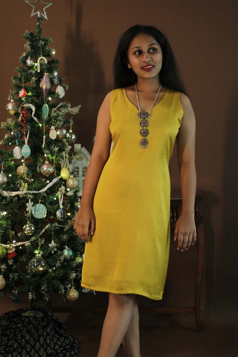 Noor | Sleeveless Modal Dress | Topaz