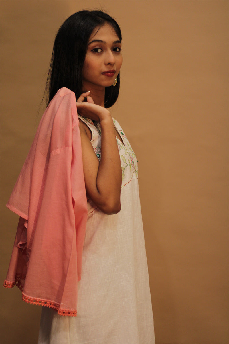 Suhani | Embroidered Dress | Ivory