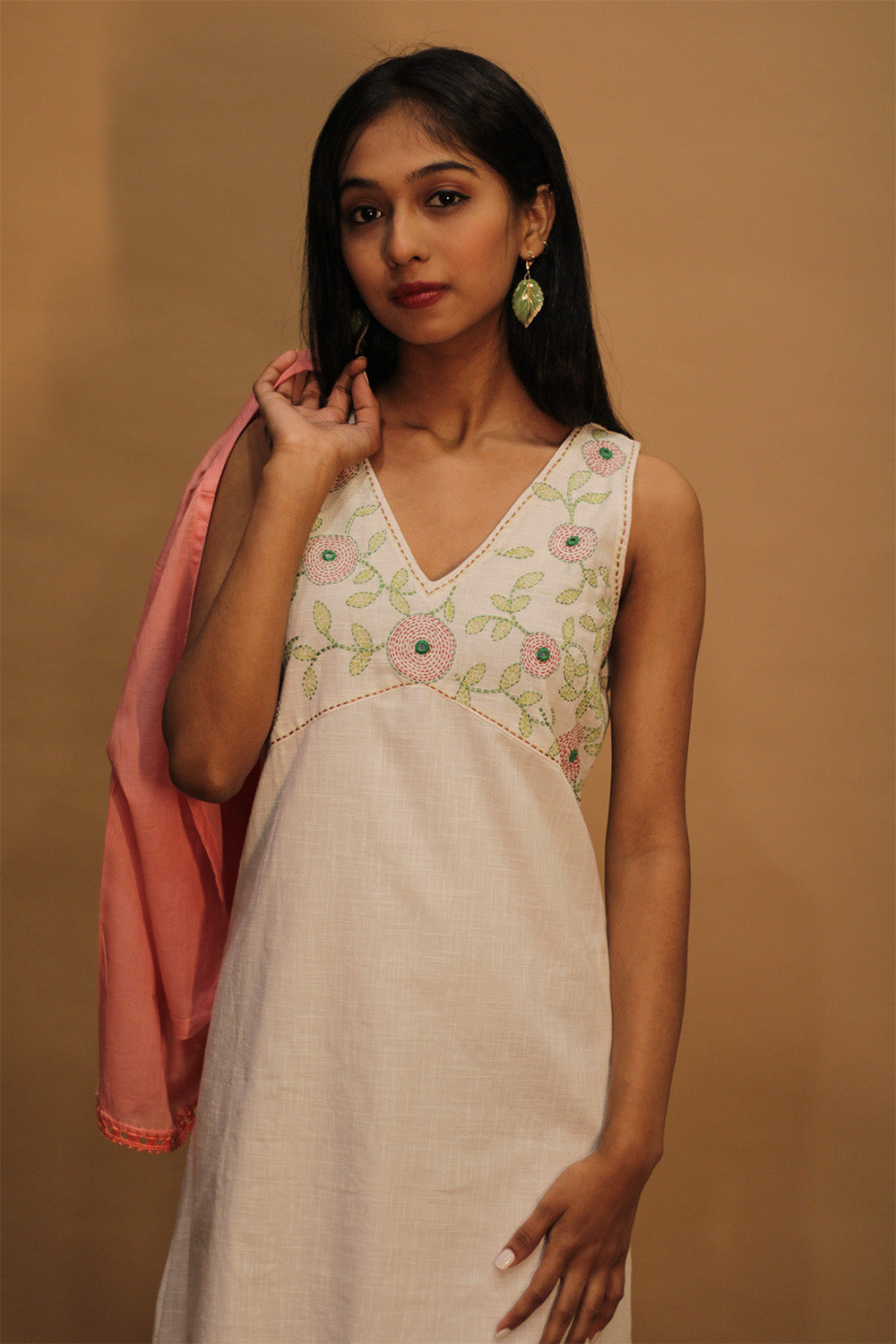 Suhani | Embroidered Dress | Ivory