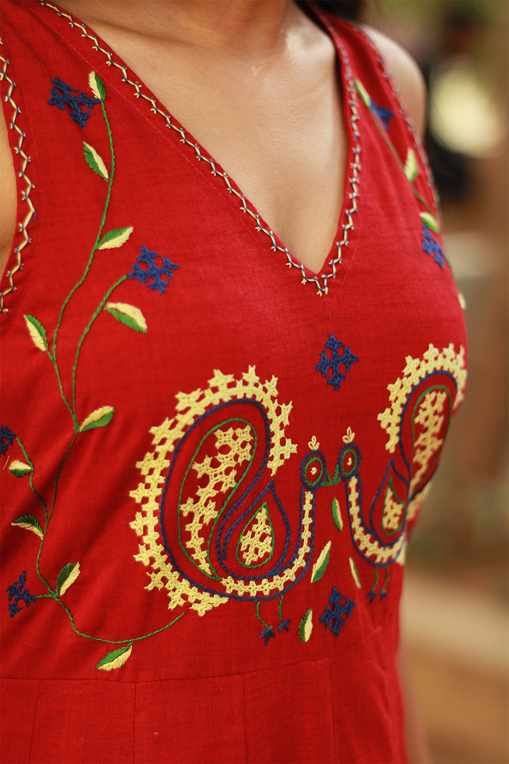 Khwaab | Long Kali Dress | Red