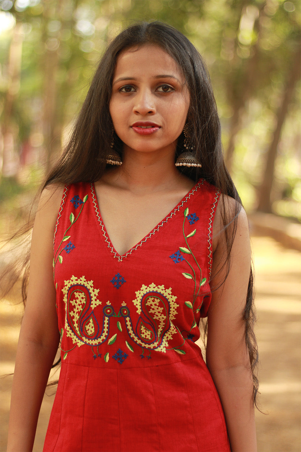 Khwaab | Long Kali Dress | Red
