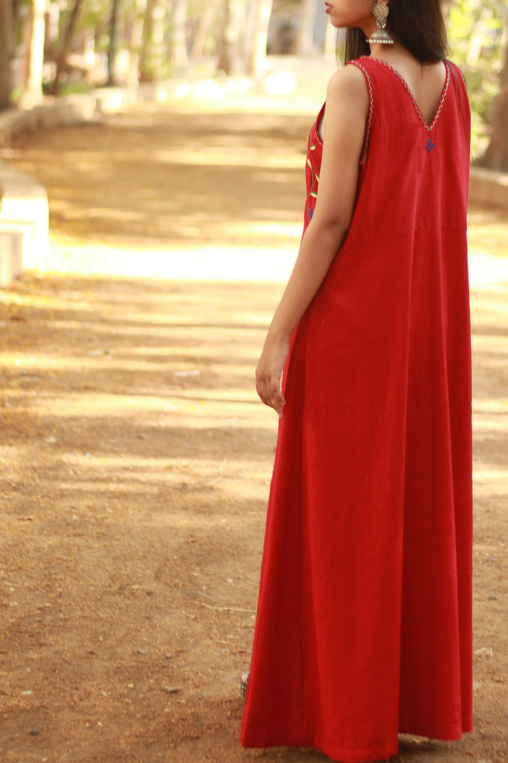 Khwaab | Long Kali Dress | Red