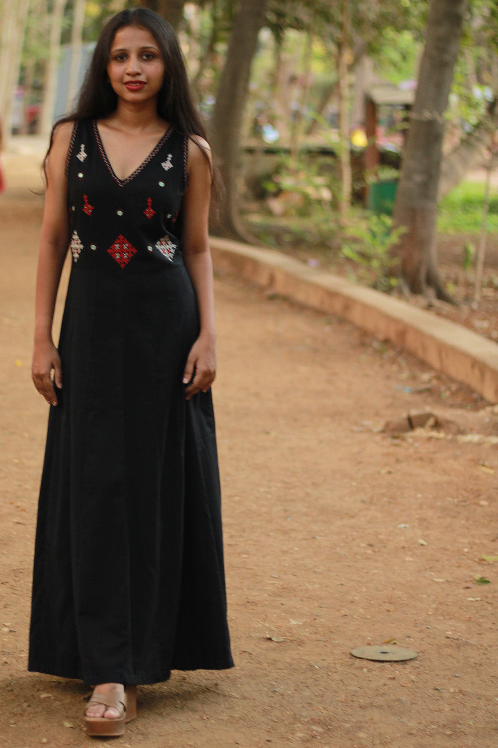 Khwaab | Long Kali Dress | Noir