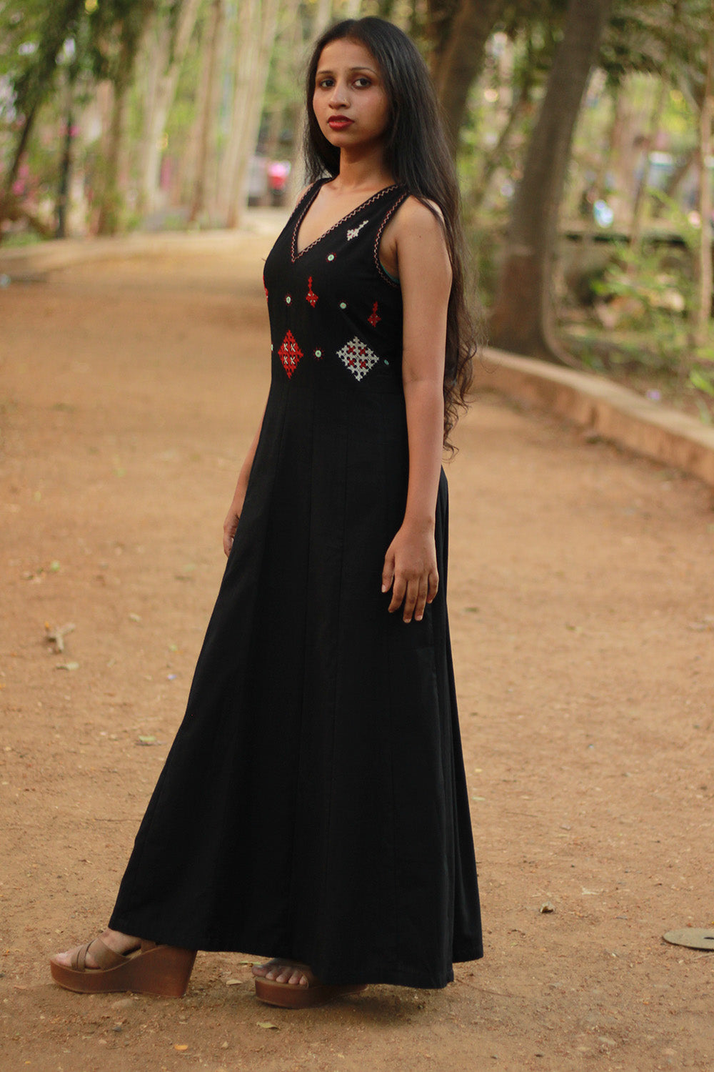 Khwaab | Long Kali Dress | Noir