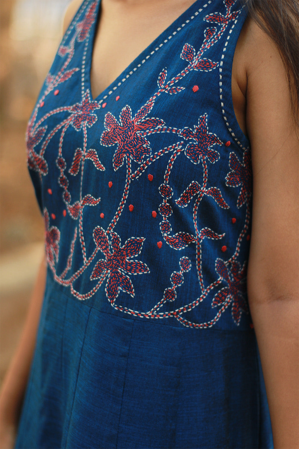 Khwaab | Long  Kali Dress | Blue