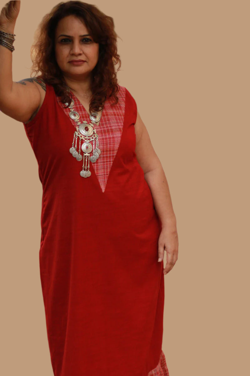 Crimson Celebration | Long Dress | Gamcha