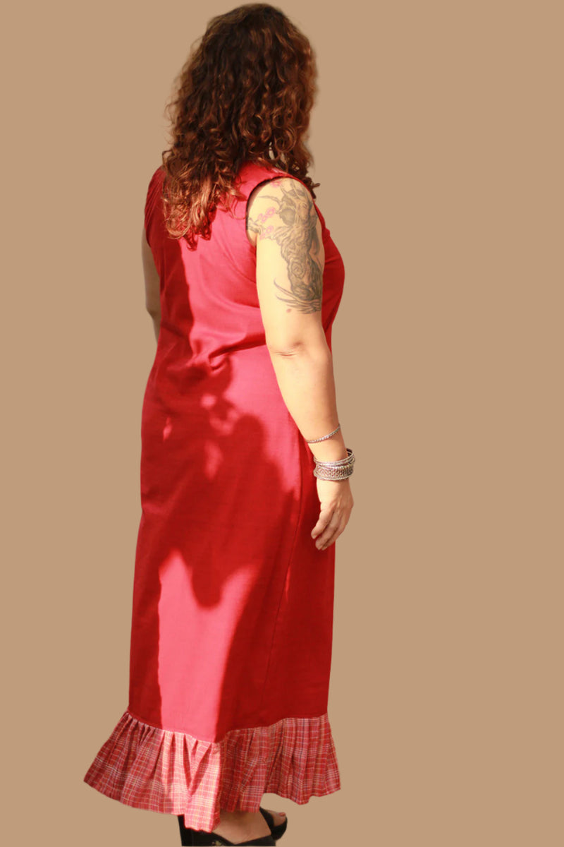 Crimson Celebration | Long Dress | Gamcha