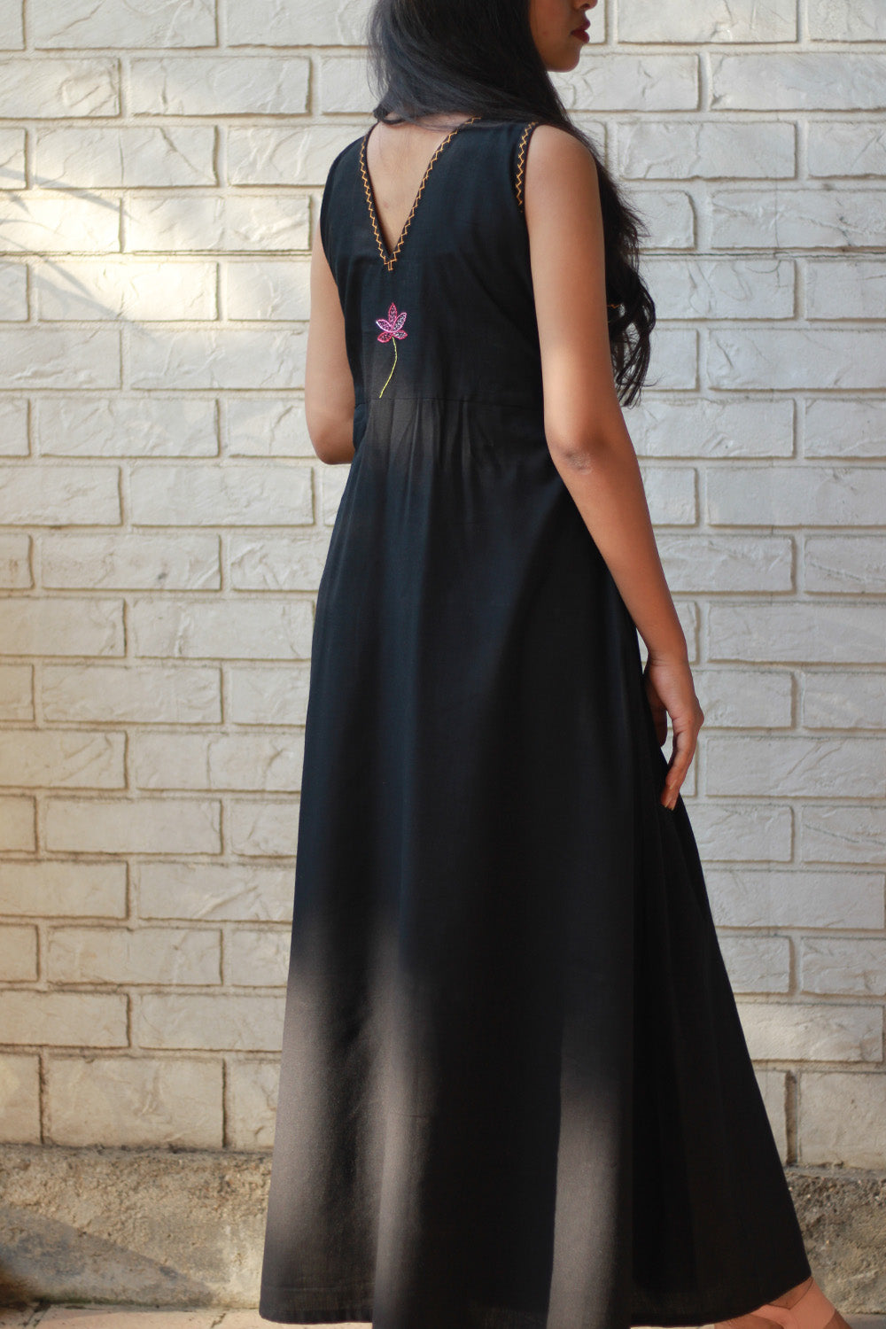 Saroj | Khwaab | Long Kali Dress | Noir