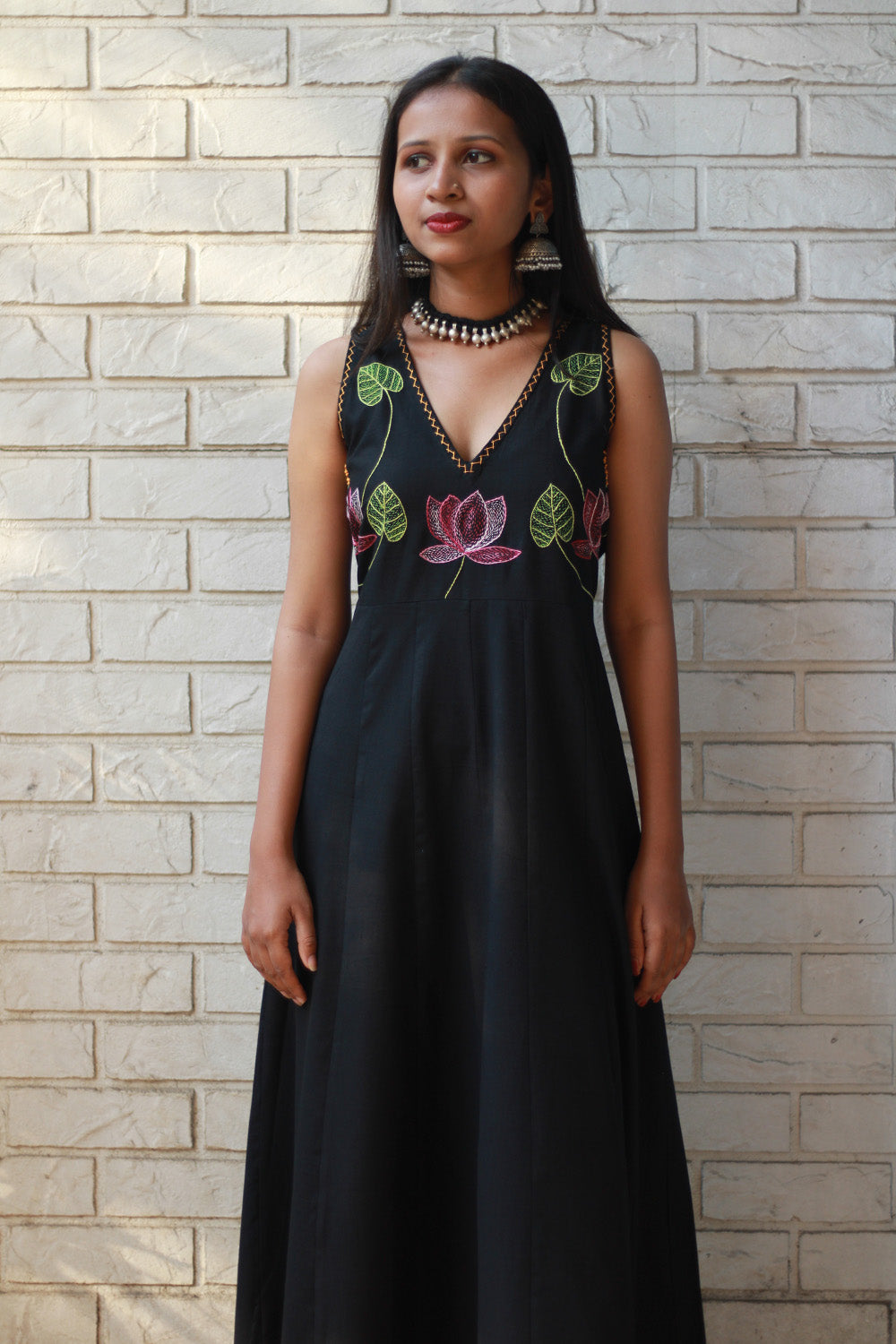 Saroj | Khwaab | Long Kali Dress | Noir