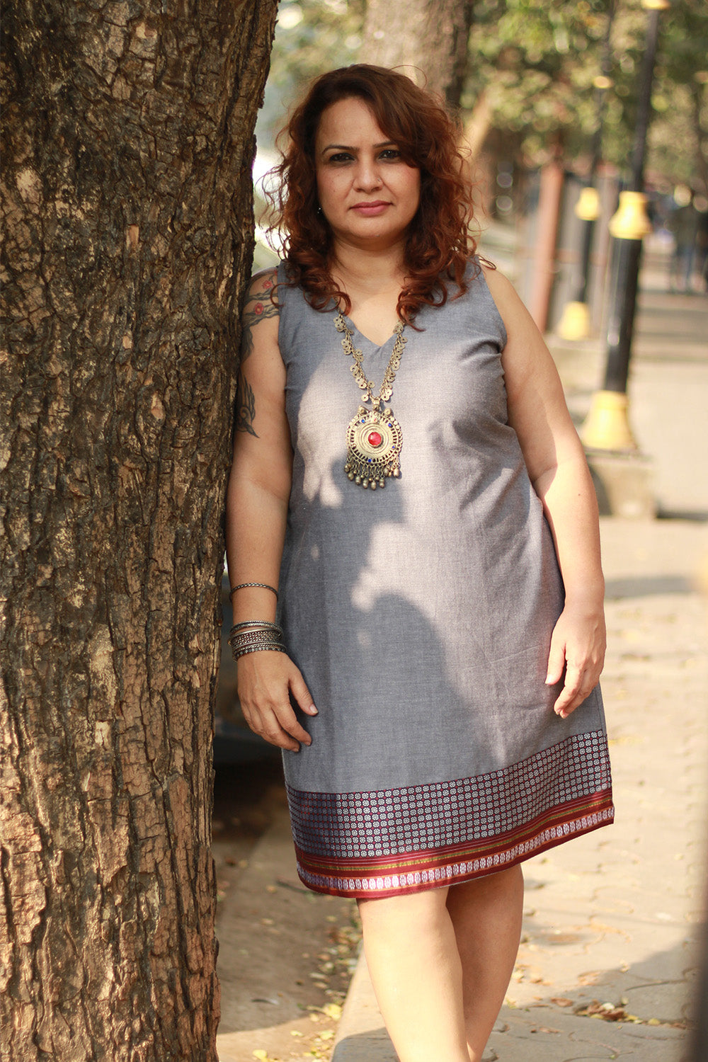 Twinkle Toes | Short Dress | Slate Cotton & Khunn
