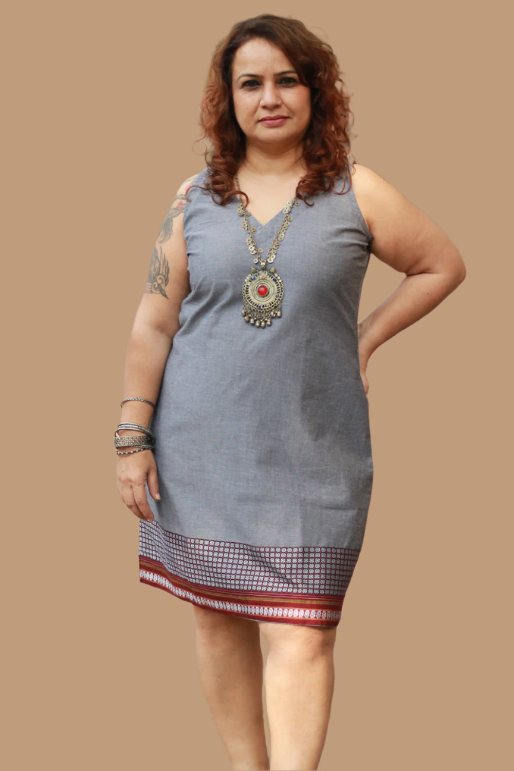 Twinkle Toes | Short Dress | Slate Cotton & Khunn