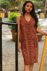 Titli | Short Dress | Madder Universe Ajrakh