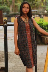 Titli | Short Dress | Blue Jardin Ajrakh