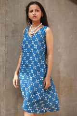 Noor | Sleeveless Modal Dress | Indigo