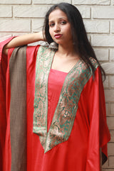 Banarasi Sitaara | Modal Silk Kaftan | Rouge