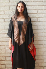 Banarasi Sitaara | Modal Silk Kaftan | Noir