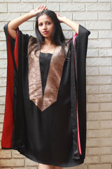Banarasi Sitaara | Modal Silk Kaftan | Noir