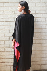 Banarasi Sitaara | Modal Silk Kaftan | Noir