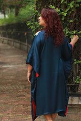 Banarasi Sitaara | Modal Silk Kaftan | Blue