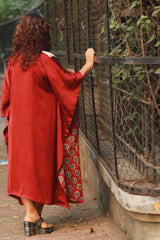 Banarasi Sitaara | Modal Silk Kaftan | Rouge